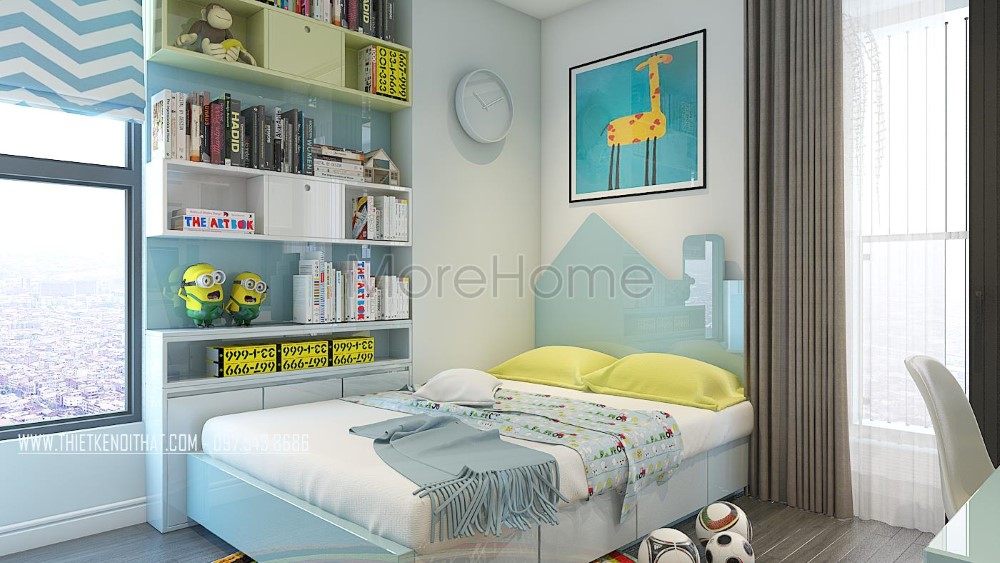 Thiết kế nội thất phòng ngủ trẻ con chung cư Imperia garden 203 Nguyễn Huy Tưởng Thanh Xuân Hà Nội